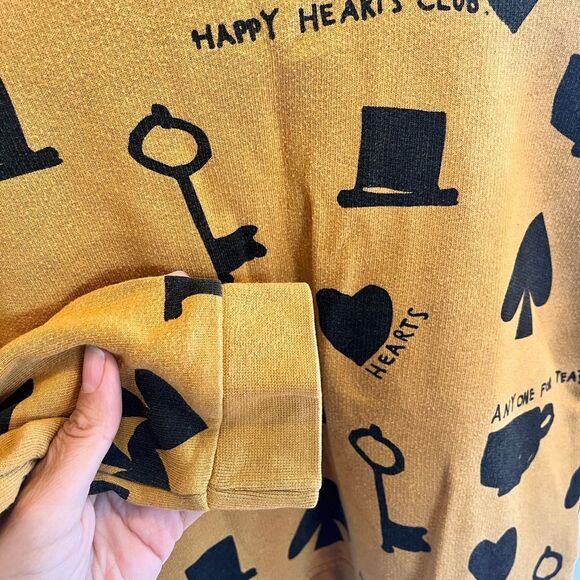 Kids Mustard Graphic Sweatshirt - Picture 3 of 4